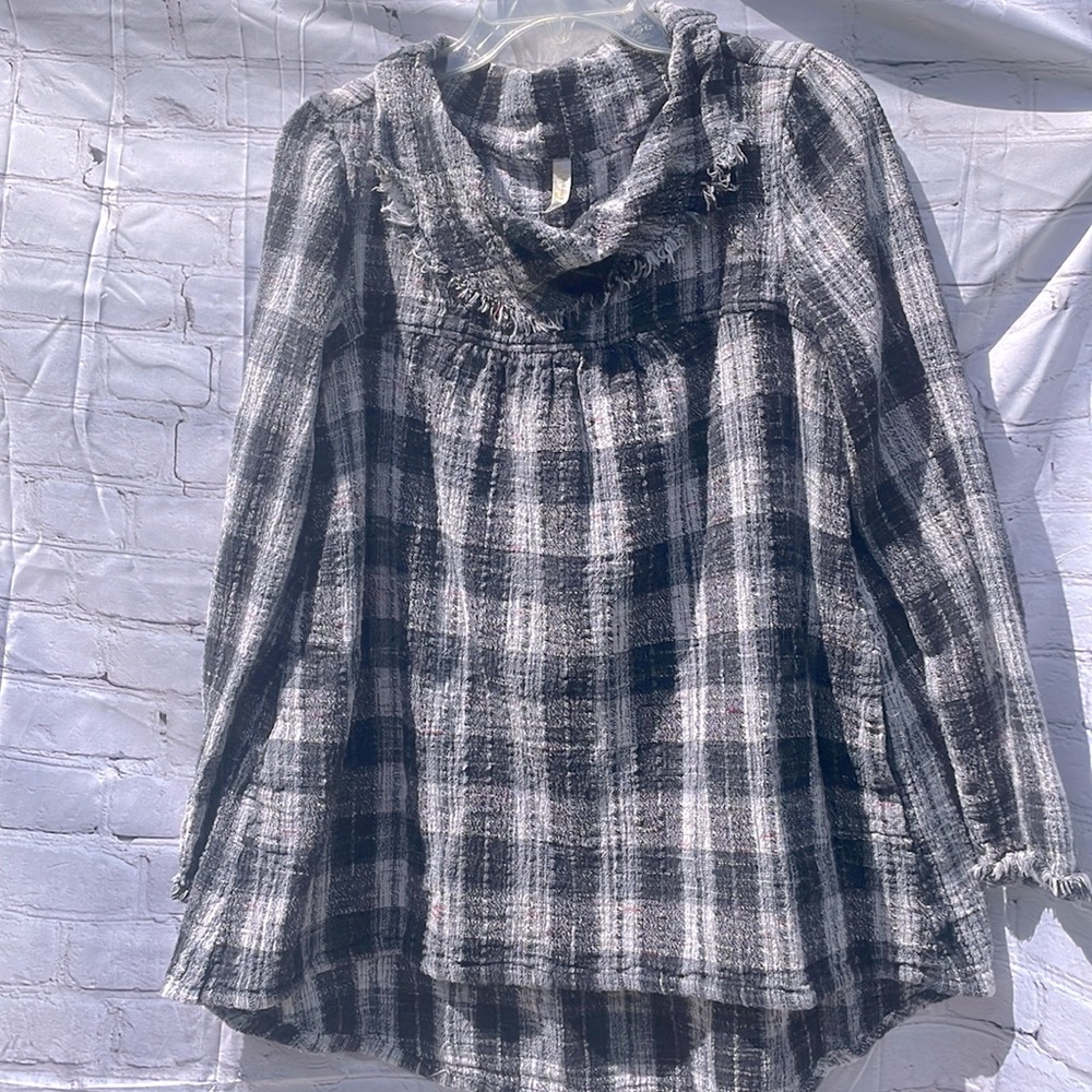Free People cowl neck sweatshirt size L